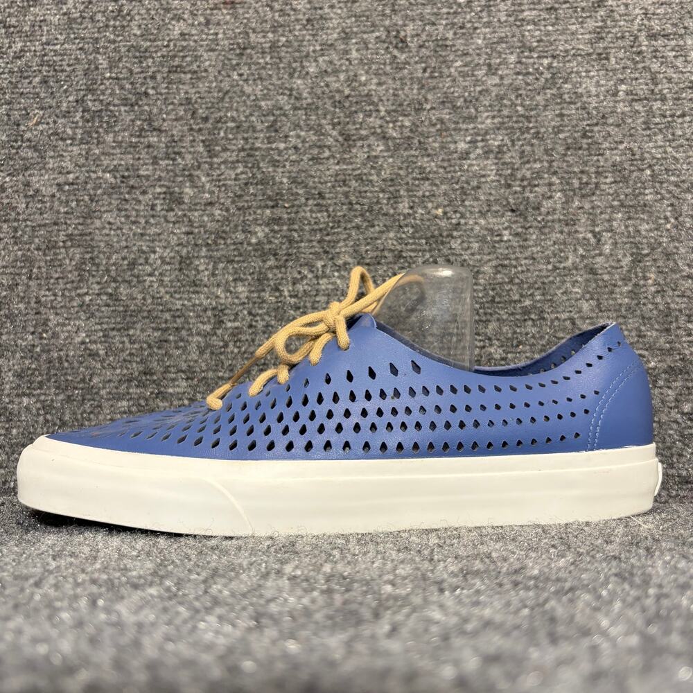 Vans UltraCush Classic Perforated Blue Leather Lace Up Sneakers Shoes Mens 9.5